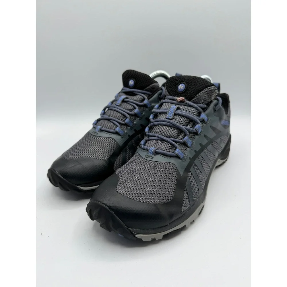 Merrell Siren Edge Q2 Womens Grey Blue Hiking Trail Shoes J41316 Size 8